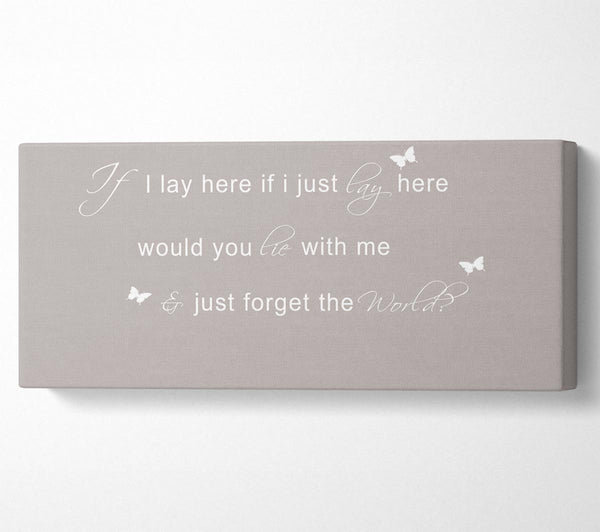 Music Quote If I Lay Here Snow Patrol 2 Beige