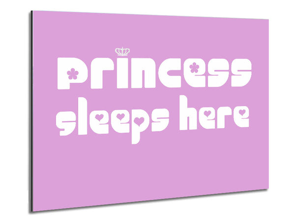 Kinderzimmer Zitat Prinzessin schläft 2 Rosa