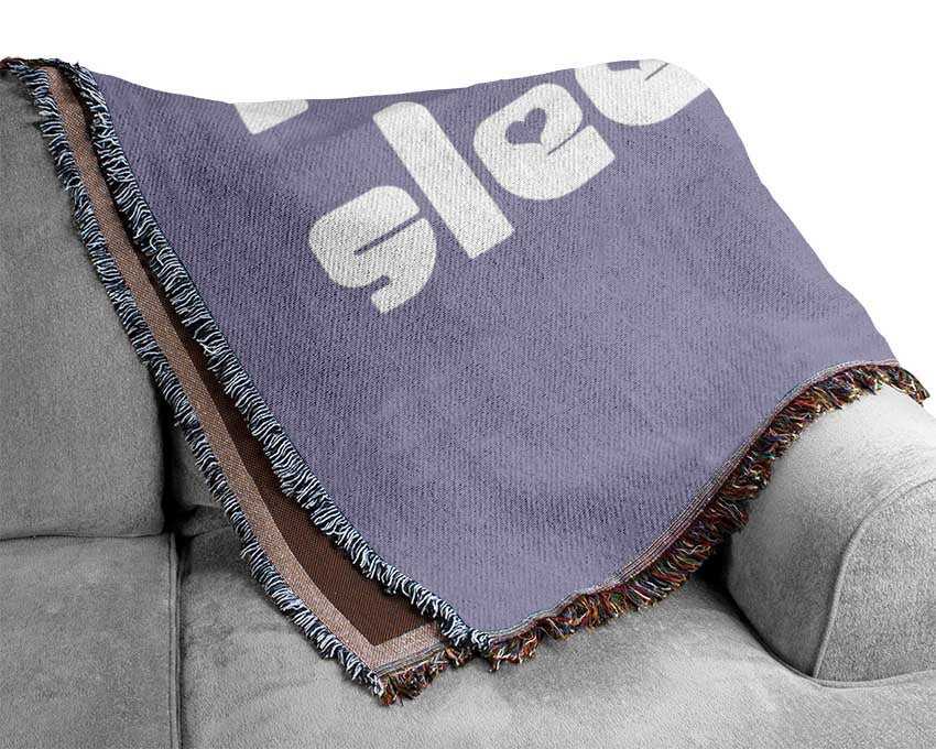 Princess sleeps 2 Lilac Woven Blanket