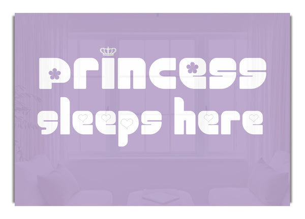 Prinzessin schläft hier 2 Lila