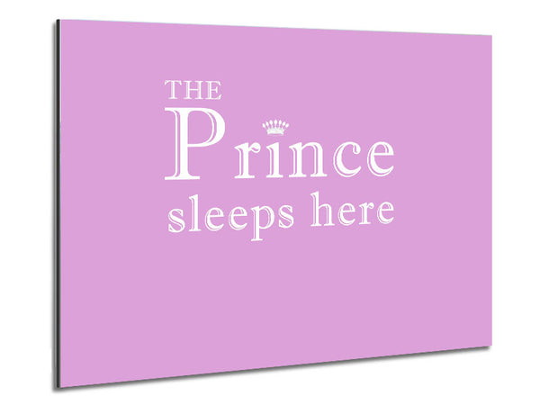 Kinderzimmer Zitat Der Prinz schläft hier Rosa