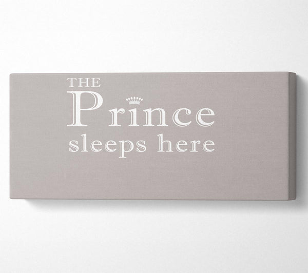 Jungenzimmer Zitat Der Prinz schläft hier Beige