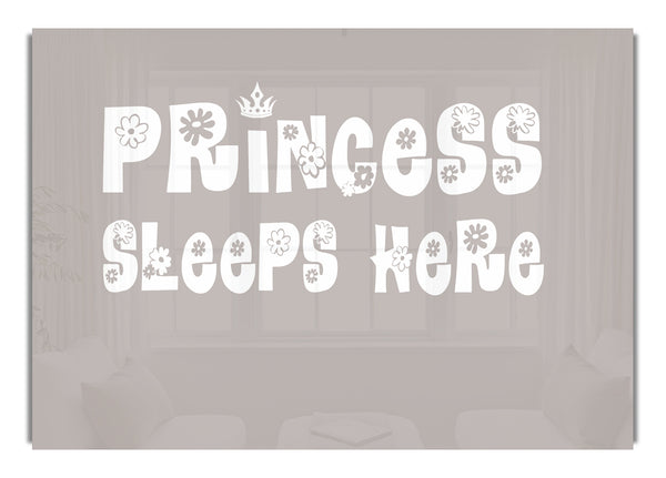 Prinzessin schläft hier Beige
