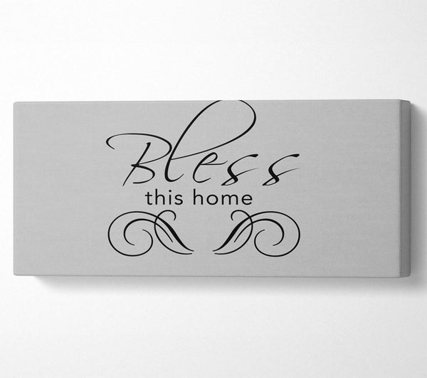 Home Quote Bless This Home Grey