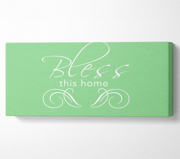 Home Quote Bless This Home Green