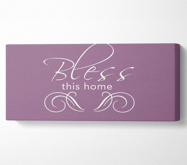 Home Quote Bless This Home Dusty Pink