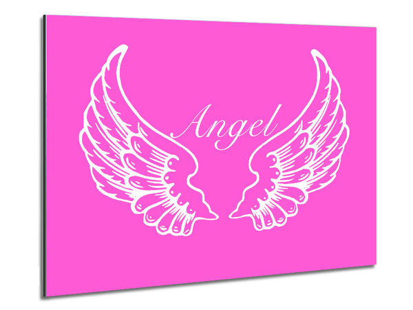 Kinderzimmer Zitat Engelsflügel Vivid Pink