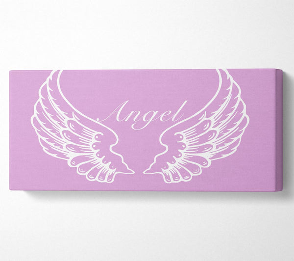 Nursery Quote Angel Wings Pink