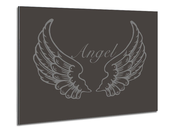 Angel Wings Chocolate Metal Print