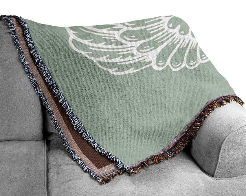 Angel Wings 4 Beige Woven Blanket