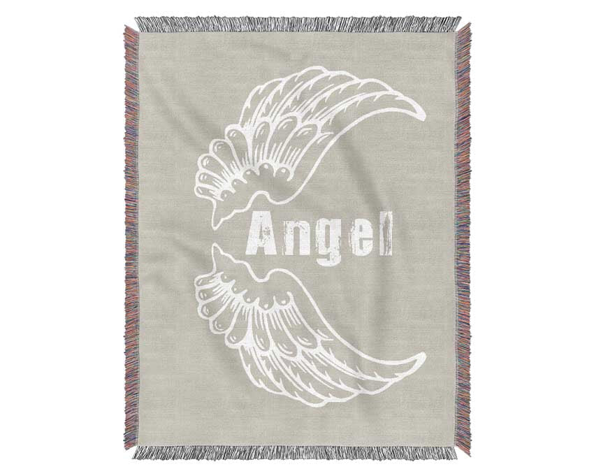 Angel Wings 3 Pink Woven Blanket