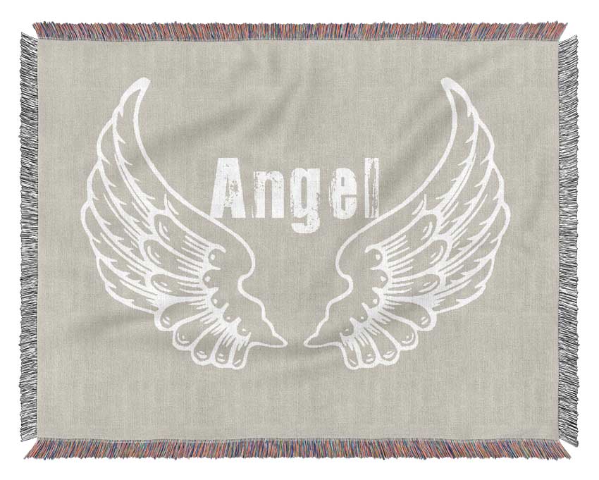 Angel Wings 2 Pink Woven Blanket