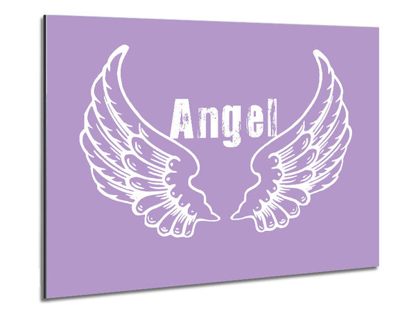Angel Wings 2 Lilac Metal Print