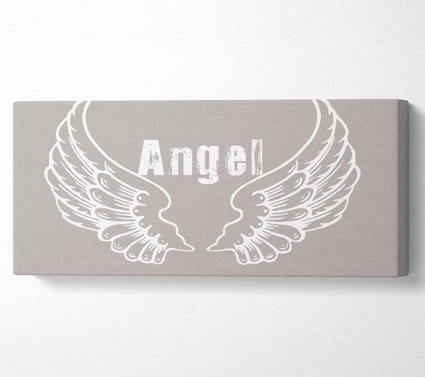 Girls Room Quote Angel Wings 2 Beige
