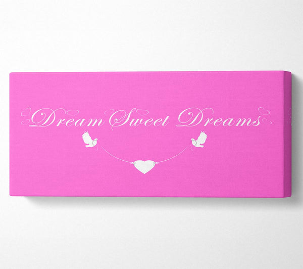 Nursery Quote Dream Sweet Dreams Vivid Pink