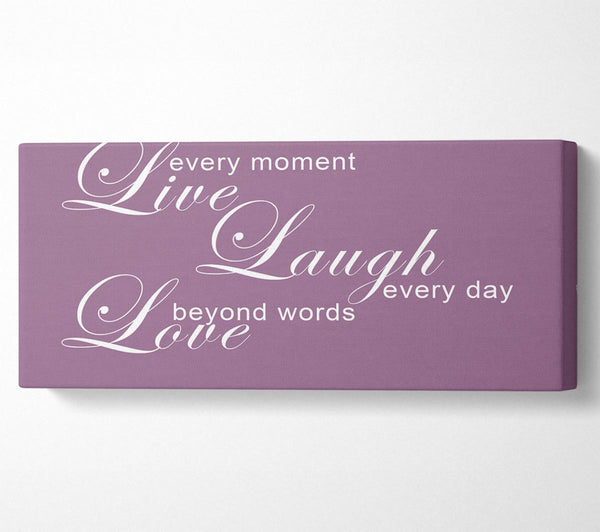 Startseite Zitat Lebe jeden Moment 3 Dusty Pink