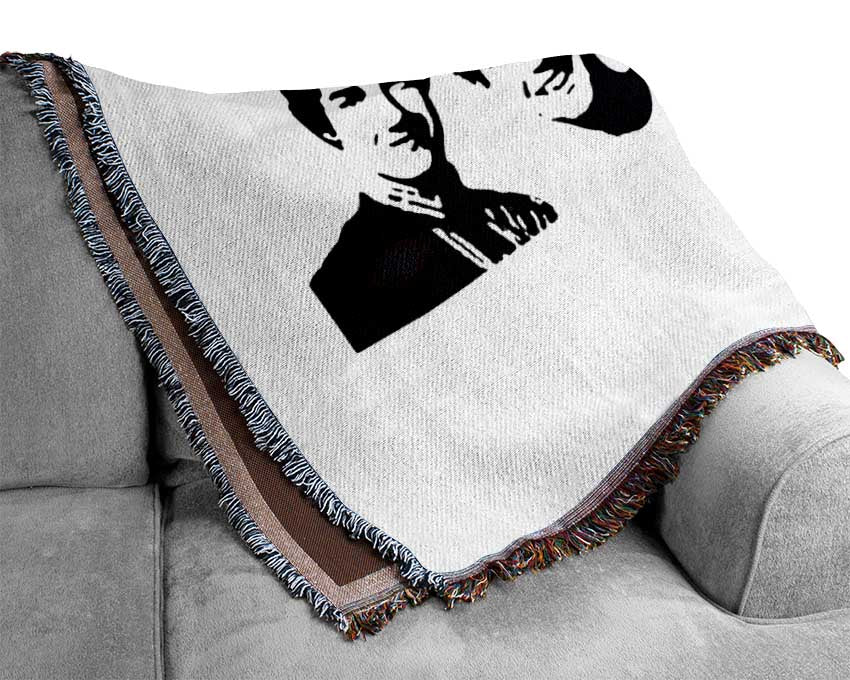 Music Quote I Love 1 Direction White Woven Blanket