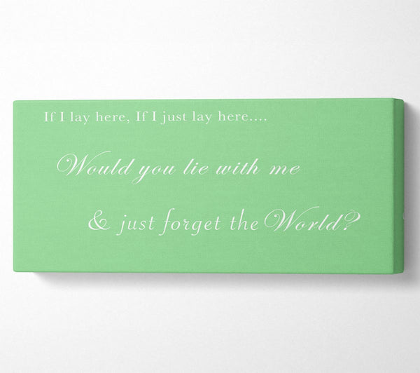 Music Quote If I Lay Here If I Just Lay Here Snow Patrol Green