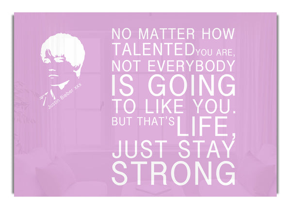 Egal wie talentiert Justin Bieber Pink ist