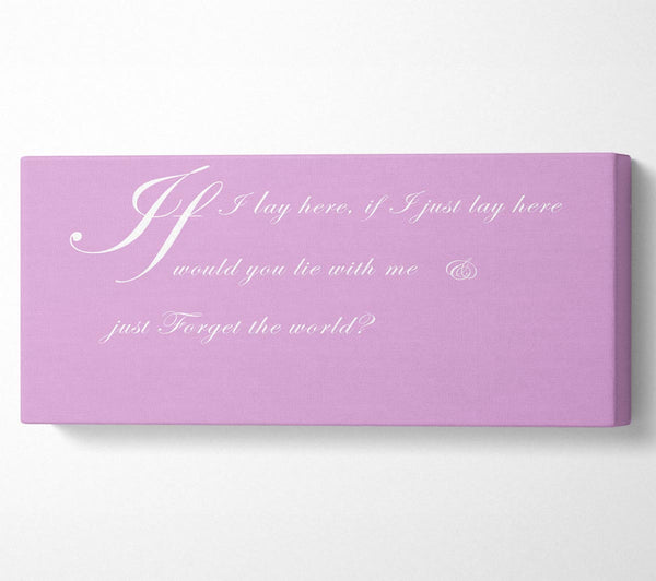 Music Quote If I Lay Here If I Just Snow Patrol 2 Pink