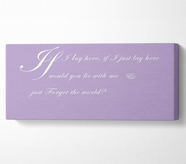 Music Quote If I Lay Here If I Just Snow Patrol 2 Lilac