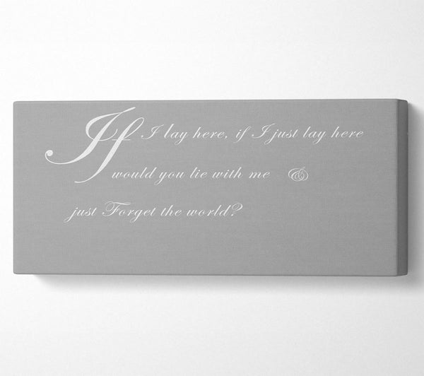 Music Quote If I Lay Here If I Just Snow Patrol 2 Grey White