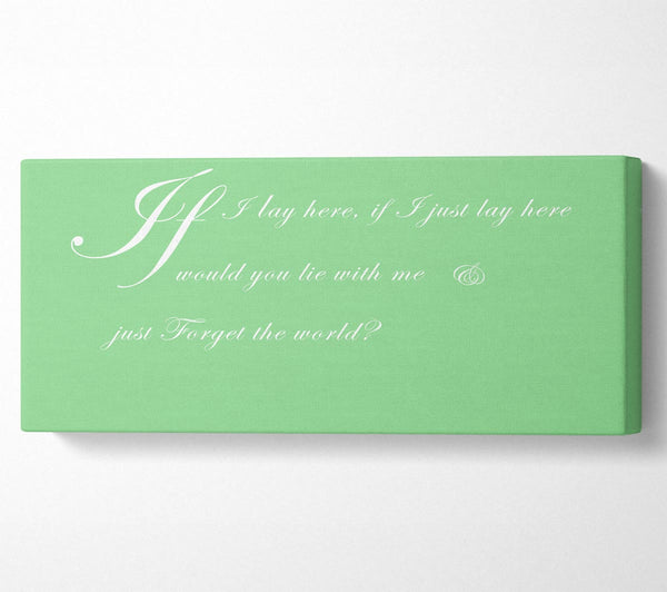 Music Quote If I Lay Here If I Just Snow Patrol 2 Green