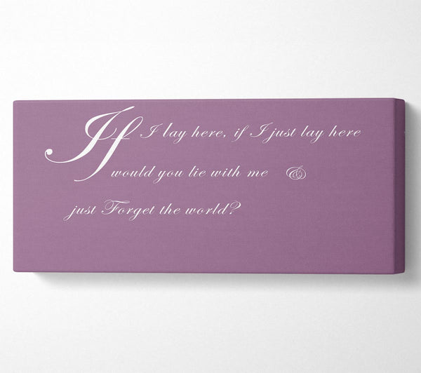 Music Quote If I Lay Here If I Just Snow Patrol 2 Dusty Pink