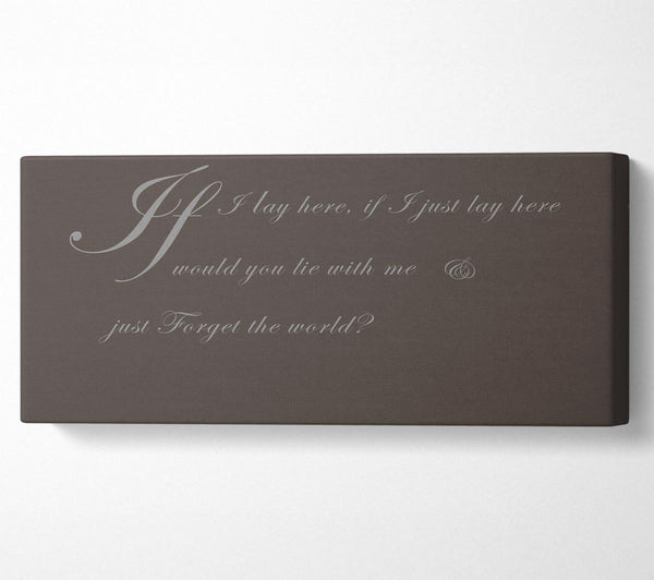 Music Quote If I Lay Here If I Just Snow Patrol 2 Chocolate