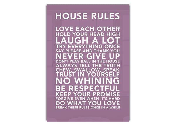 House Rules 3 Dusty Pink