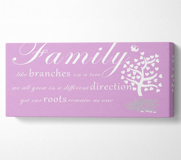Family Quote Family Like Branches On A Tree Pink