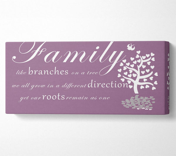 Family Quote Family Like Branches On A Tree Dusty Pink