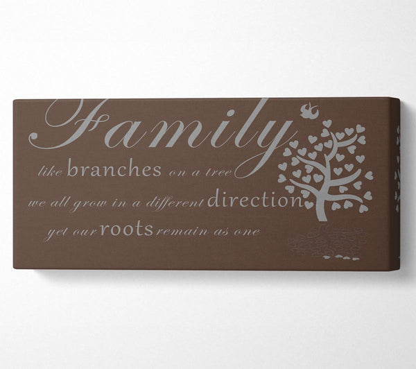 Family Quote Family Like Branches On A Tree Chocolate
