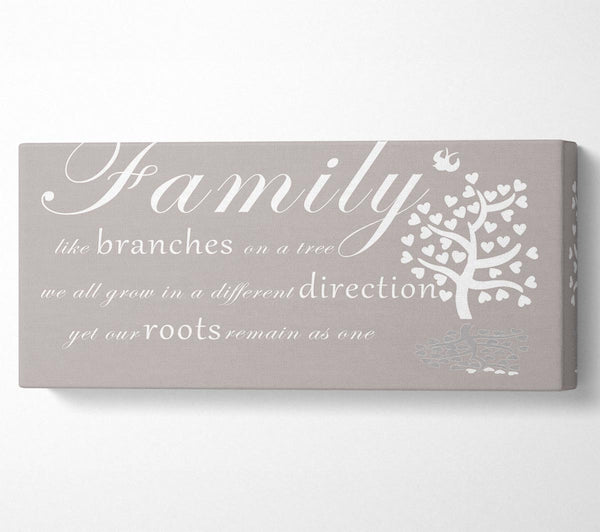 Family Quote Family Like Branches On A Tree Beige