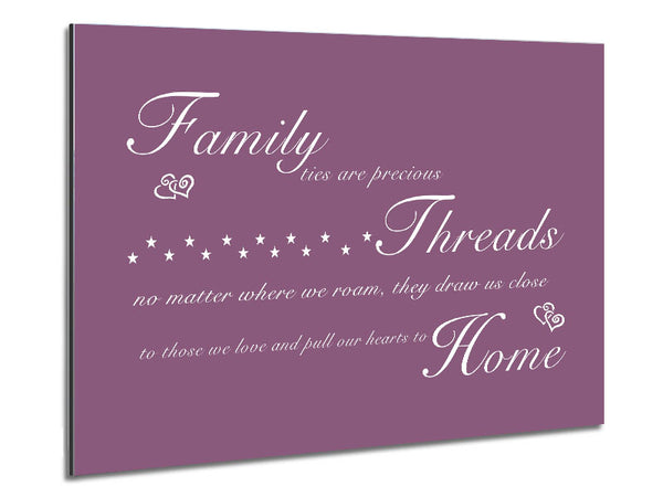 Familienzitat Familienbande sind kostbar Dusty Pink