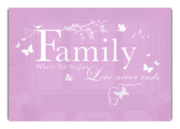 Family Where Life Begins Pink