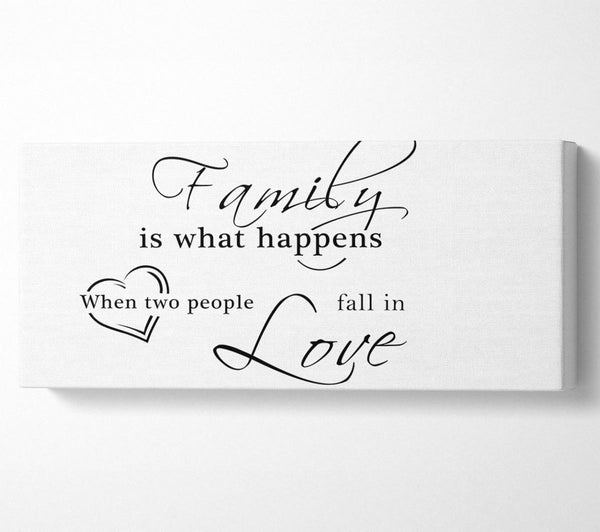 Family Quote Family Is What Happens White