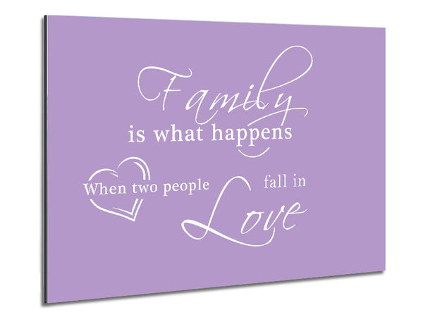 Familienzitat Familie ist, was passiert Lila
