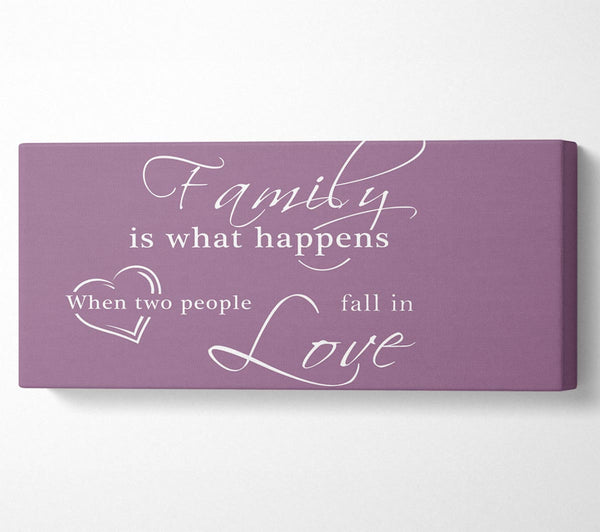 Family Quote Family Is What Happens Dusty Pink