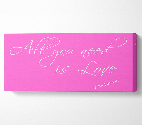 Musik-Zitat „All You Need Is Love 2“ Vivid Pink