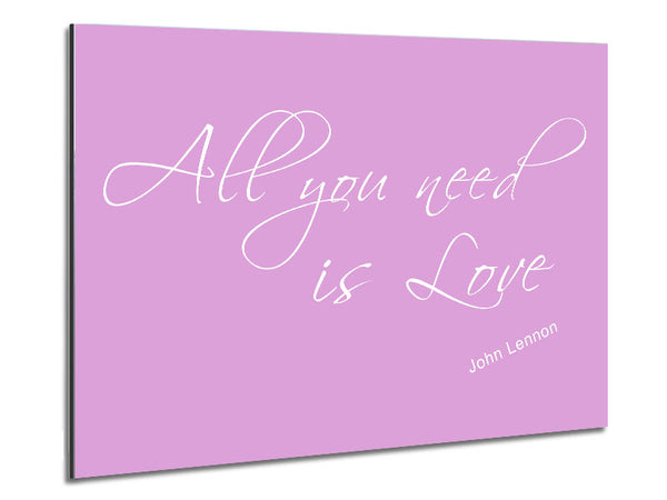 Musikzitat Alles was du brauchst ist Liebe 2 Pink