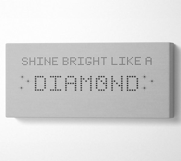 Music Quote Shine Bright Rihanna Grey