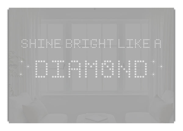 Shine Bright Rihanna Grau Weiß