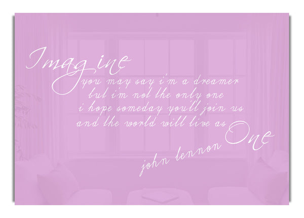 Stellen Sie sich John Lennon vorpsd Pink