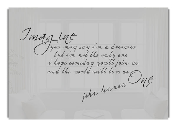 Stellen Sie sich John Lennon vorpsd Grey