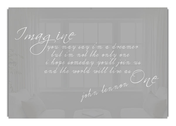 Stellen Sie sich vor, John Lennonpsd Grau Weiß