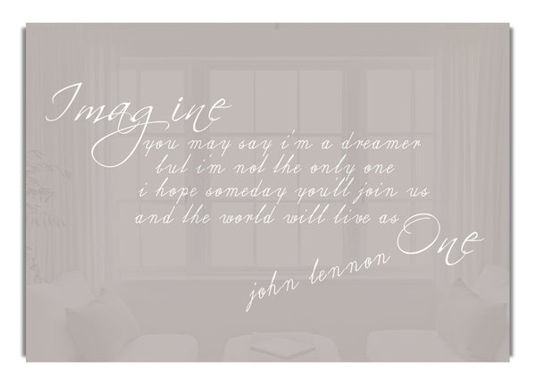 Stellen Sie sich vor, John Lennonpsd Beige