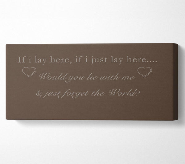 Music Quote If I Lay Here Snow Patrol Chocolate