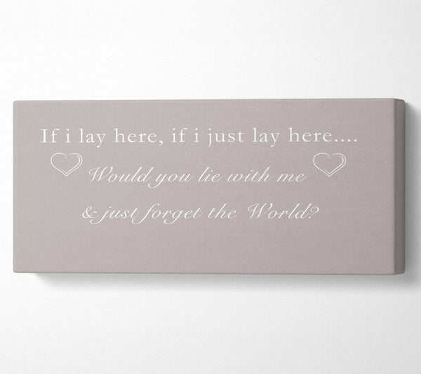 Music Quote If I Lay Here Snow Patrol Beige