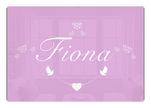 Dein Name in Herzen Rosa